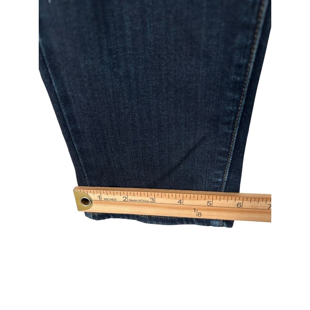 Paige Skyline Skinny Jeans Womens Size 28 Mid Rise Dark Wash Blue Stretch Denim - Picture 12 of 13